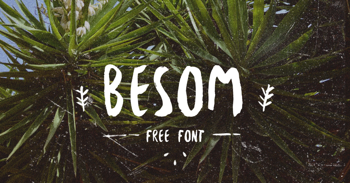 Besom Free Brush Font WILDTYPE Besom Free Brush Font WILDTYPE