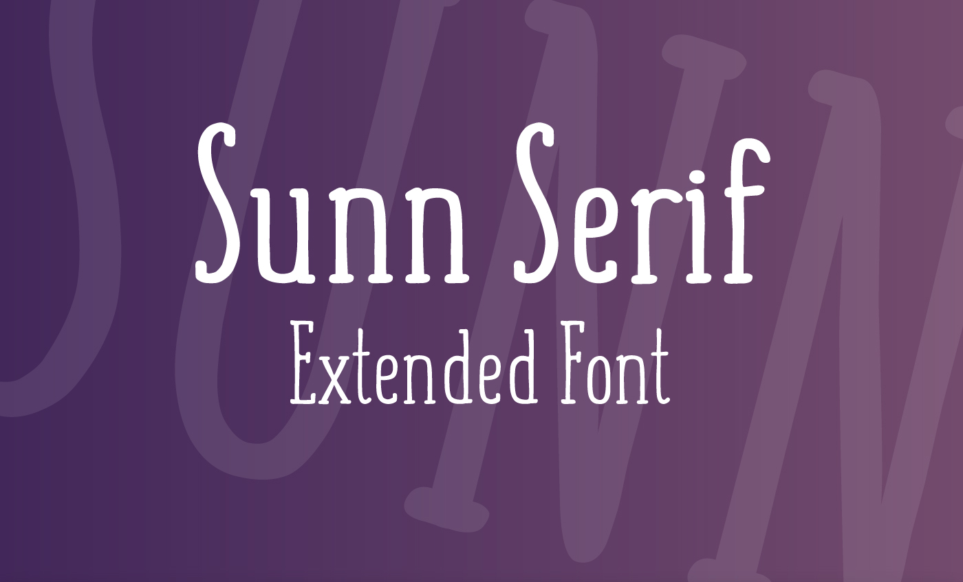 SUNN Serif Extended Font