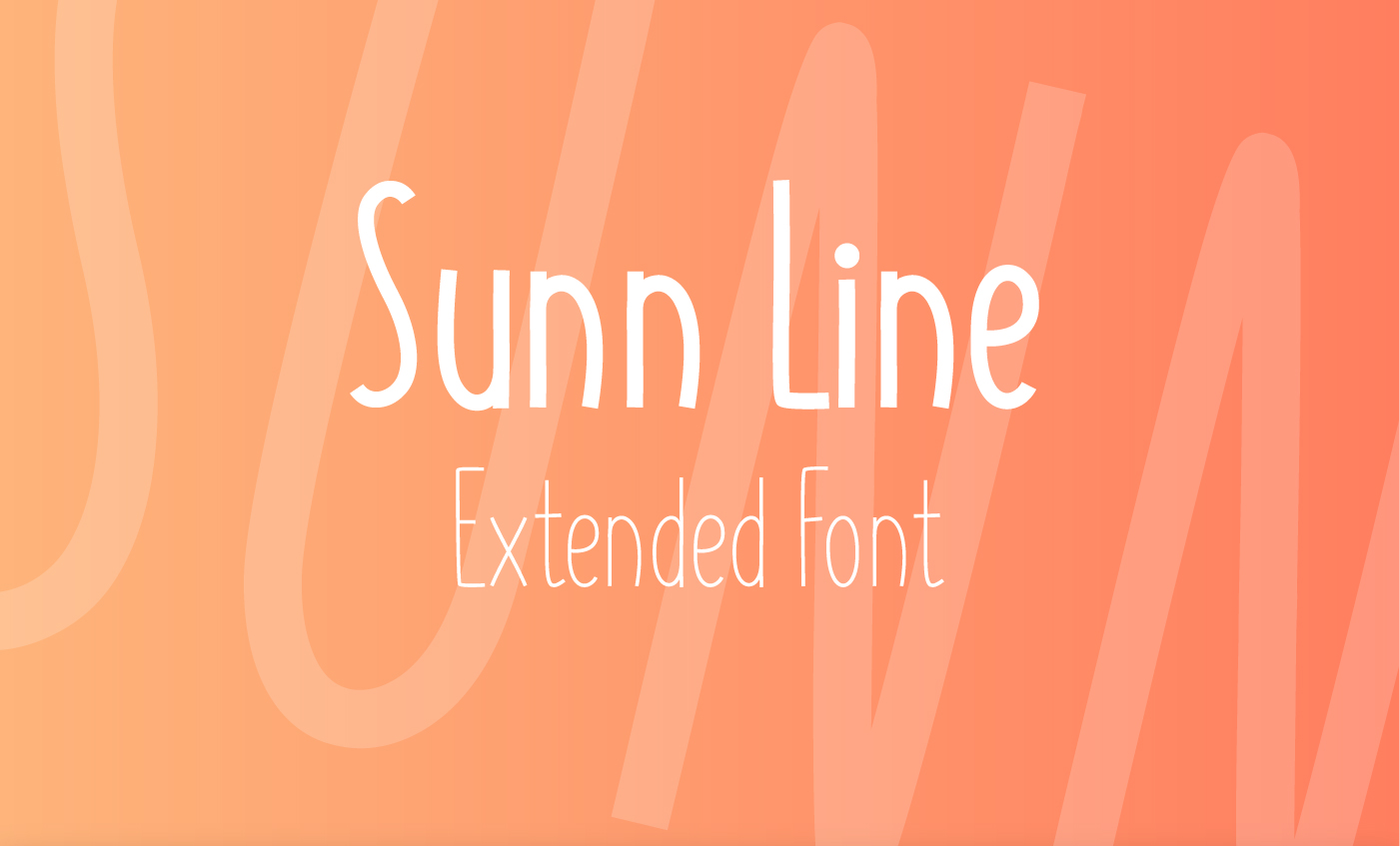 SUNN Line Extended Font