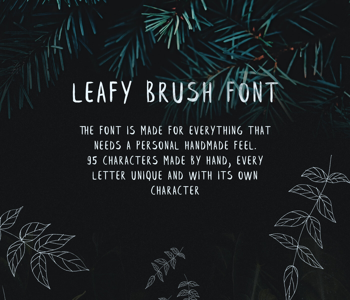 Leafy Free Brush Font