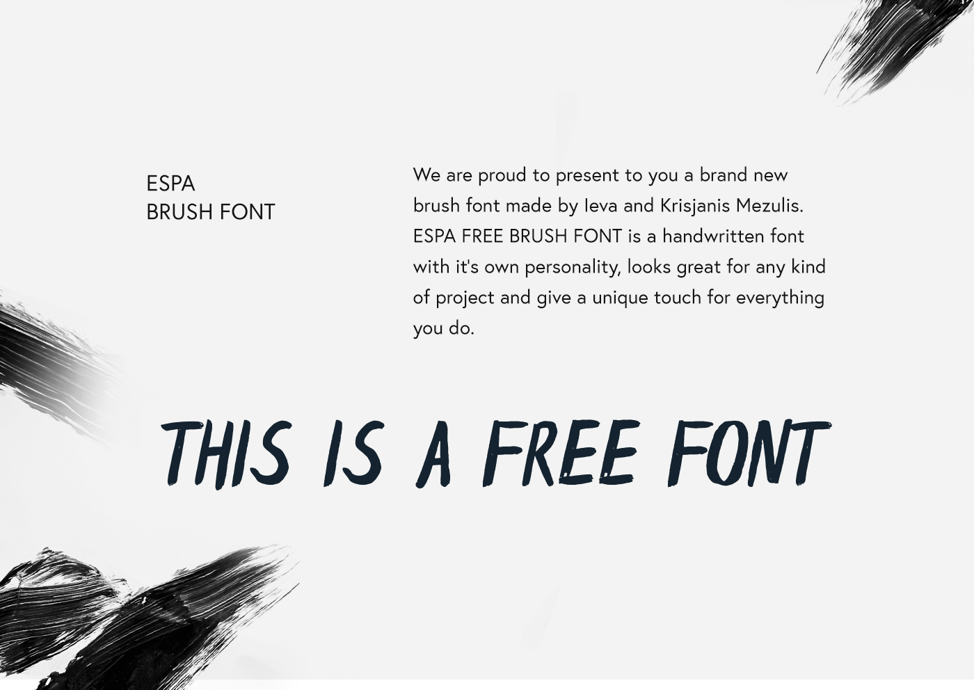 Espa Free Brush Font