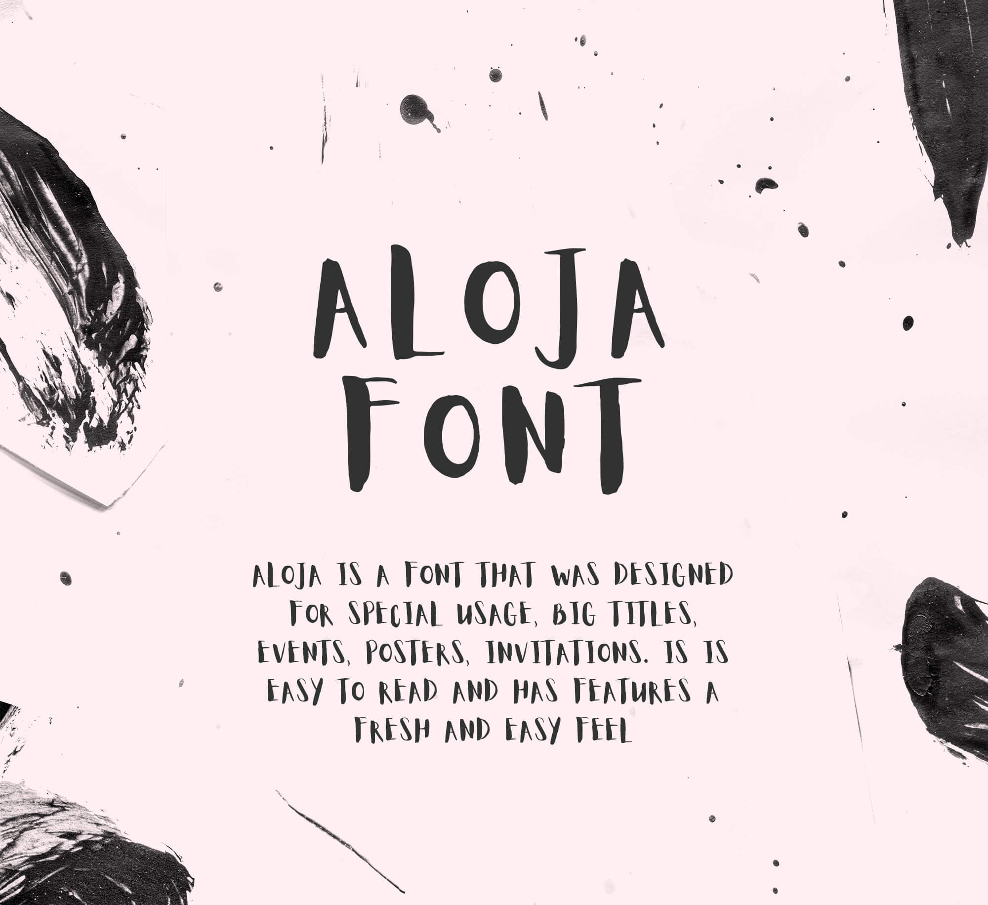 Aloja Free Handwriting Font