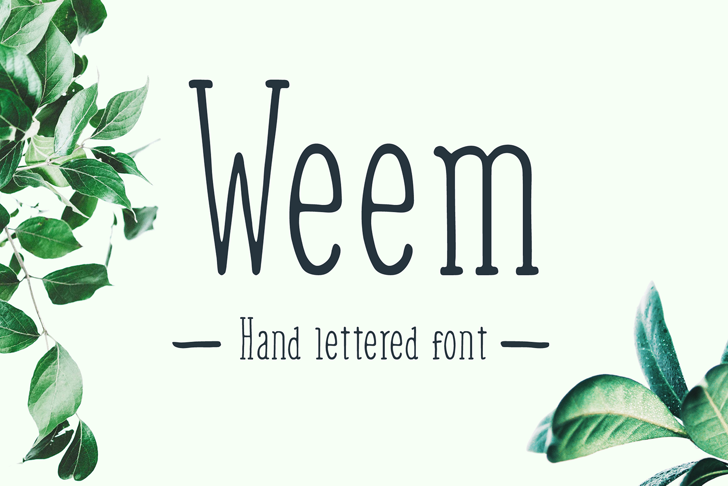 Weem – Free Hand Lettered Font